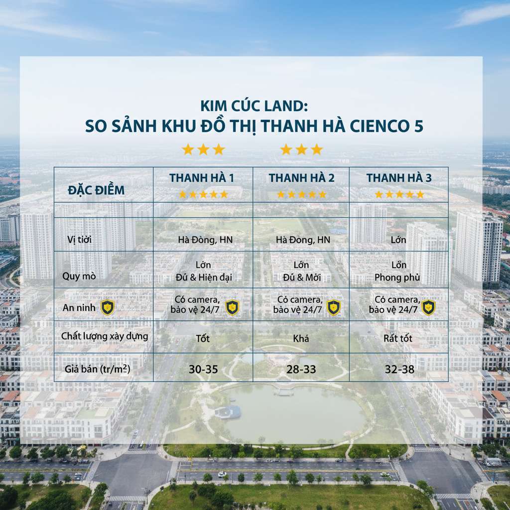 Infographic dạng bảng so sánh 4 cột trên nền trắng sạch, biểu tượng ngôi sao đánh giá màu vàng, icon camera và khiên bảo vệ, thiết kế phẳng hiện đại, font chữ tiếng Việt rõ ràng, phong cách đồ họa thông tin chuyên nghiệp, 4K