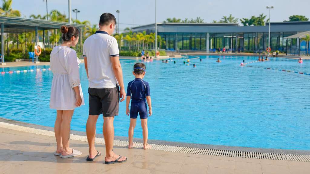 Bể bơi khu đô thị Thanh Hà có khu trẻ em không 2026
