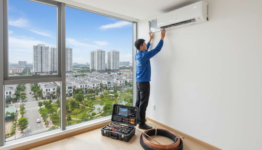 Lắp điều hòa chung cư Thanh Hà cần lưu ý gì? Hướng dẫn chi tiết A-Z