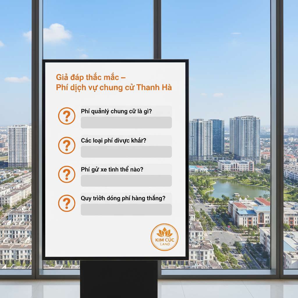 Thiết kế FAQ hấp dẫn với 5 ô hỏi đáp xếp dọc trên nền trắng, mỗi ô có icon dấu hỏi tròn màu cam bên trái, câu hỏi in đậm bên phải, phía dưới mỗi câu hỏi là vùng trả lời nền xám nhạt, tiêu đề phía trên