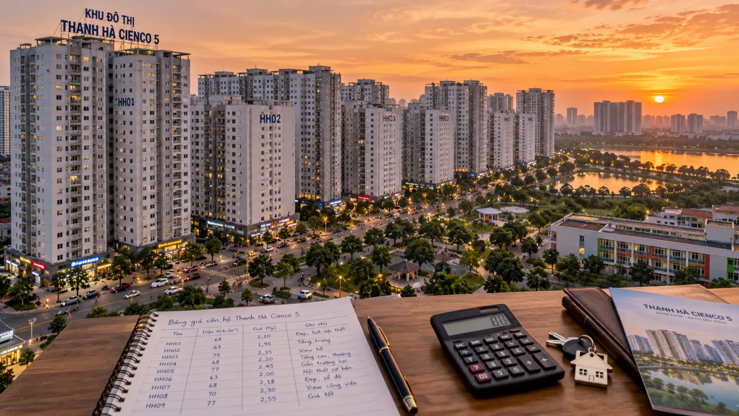 Giá chung cư Thanh Hà cập nhật: bảng giá bán và cho thuê